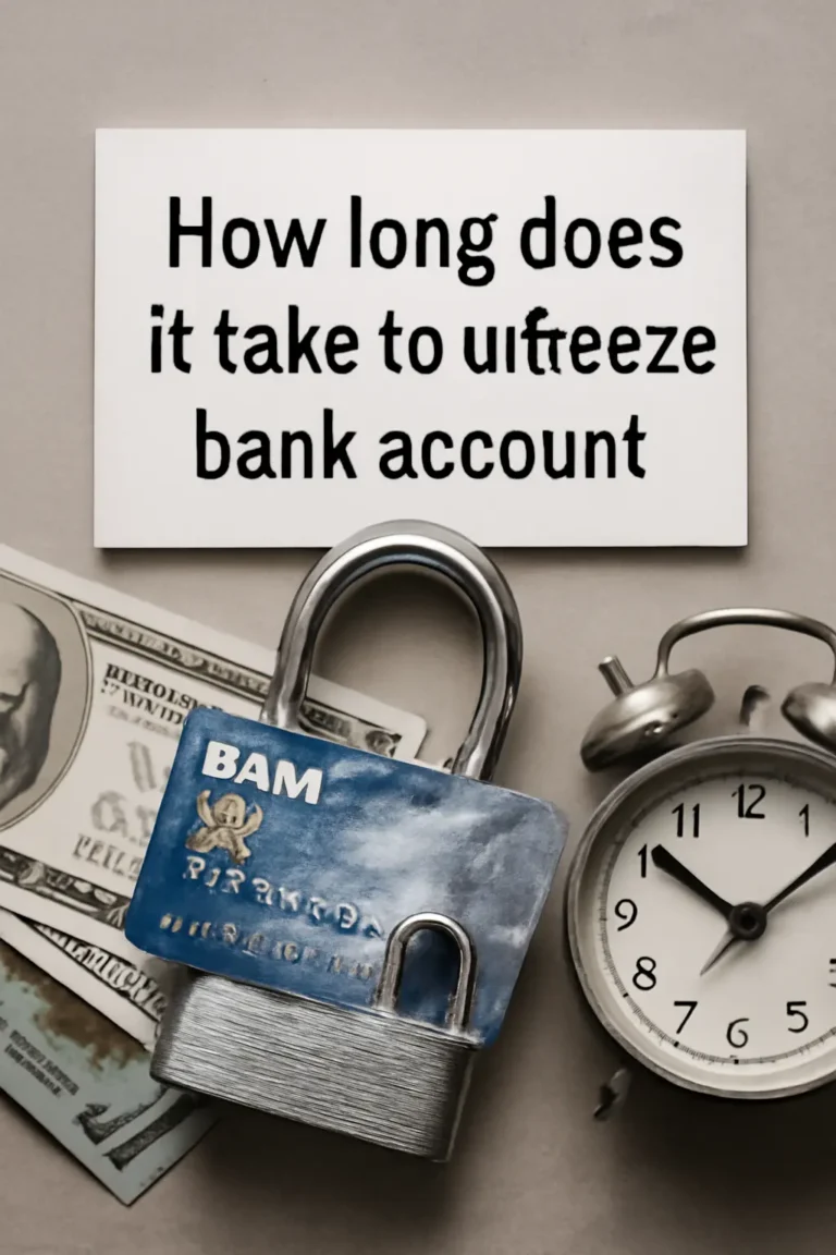 Unfreeze a Bank Account